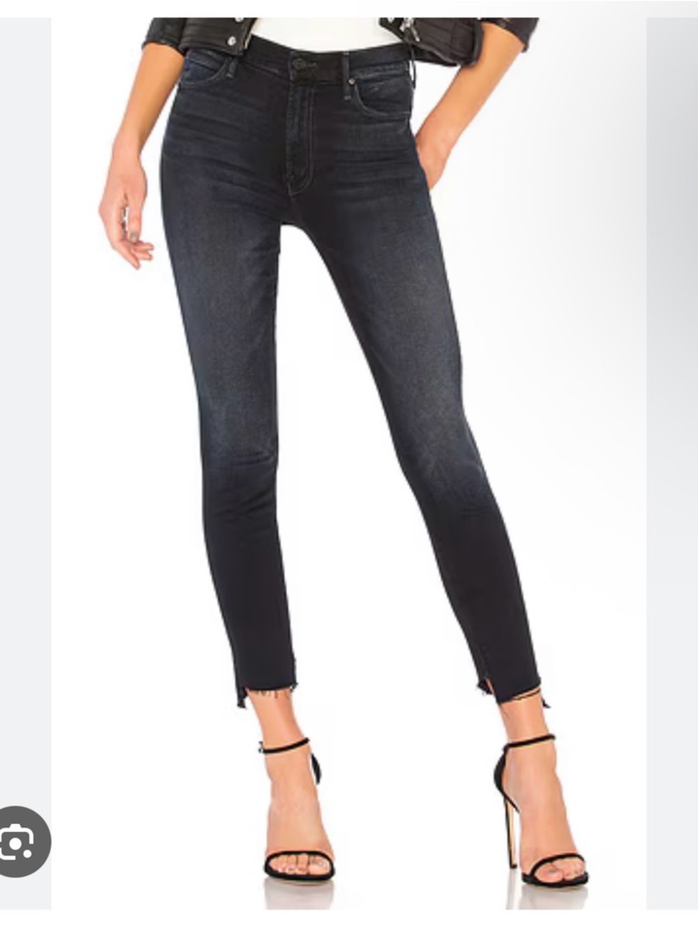 MOTHER The Stunner Zip Two Step Fray Jean in Last Call
